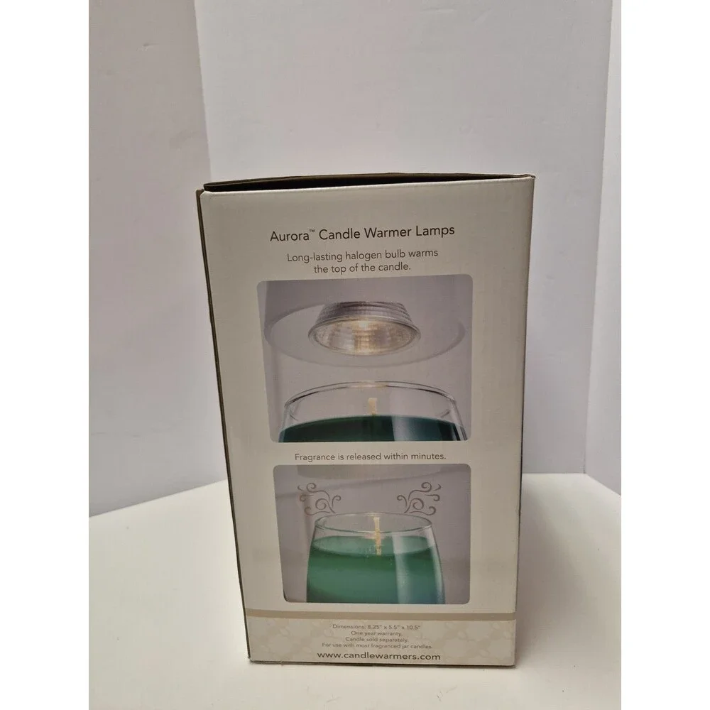 New In Box Aurora Candle Warmer Lamp Black